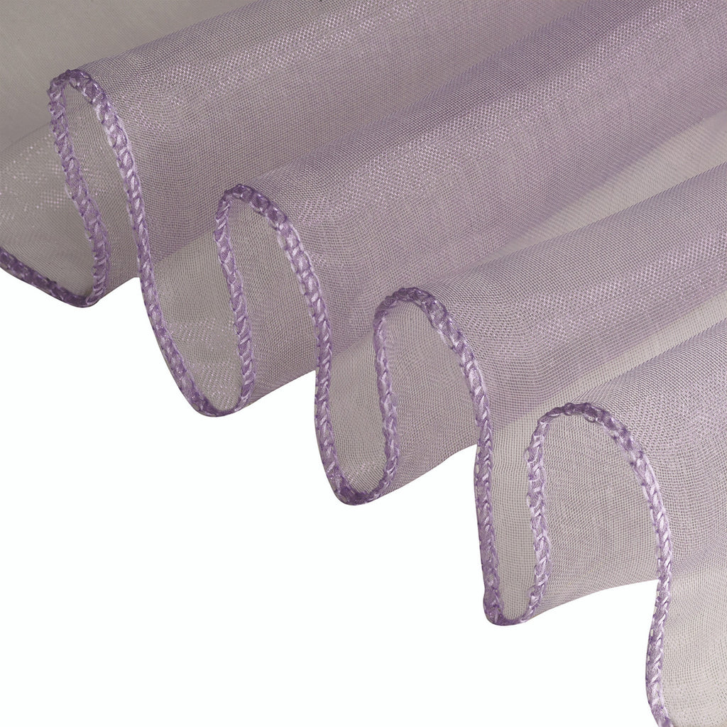 7" x 108" Organza Chair Sash - Light Lilac Purple
