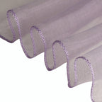 7" x 108" Organza Chair Sash - Light Lilac Purple