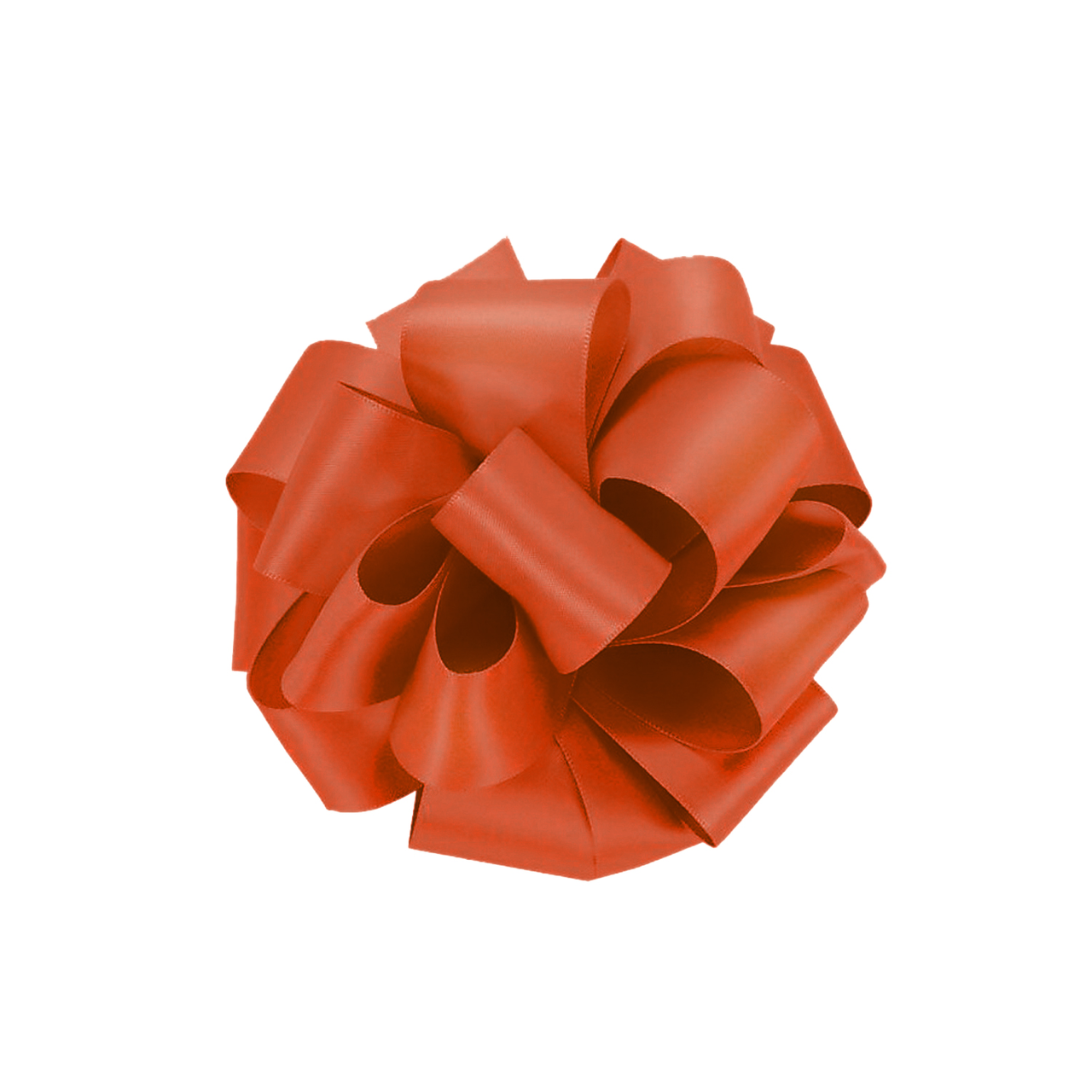 1m Double Sided Satin Ribbon-Orange