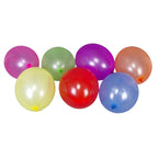 12" Assorted Latex Plain Punch Balloons - 10pcs