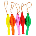 12" Printed Assorted Balloons with Elastic Bands - 50pcs
