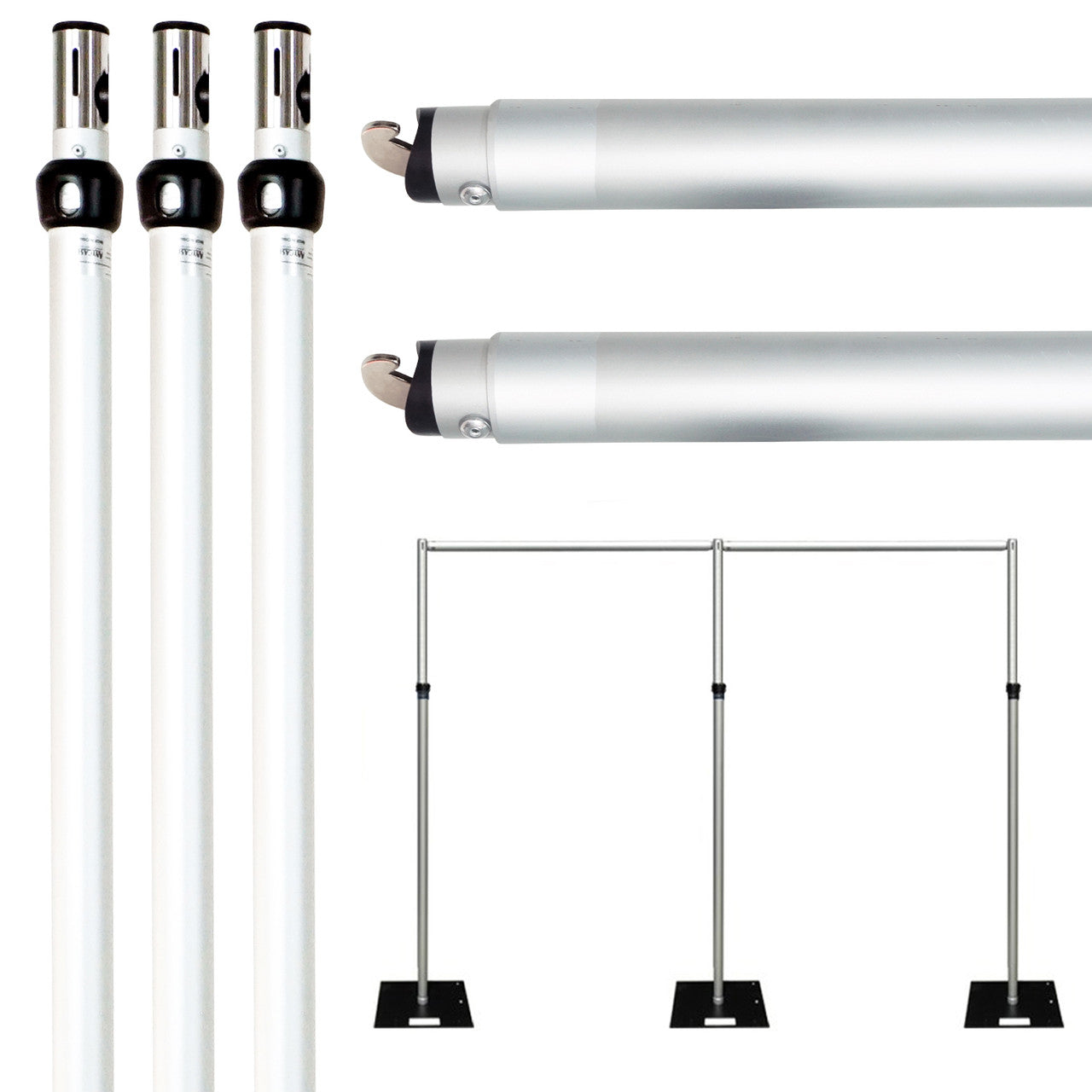Photo Backdrop Stand Upright & Crossbar Kit  - 8ft x 14ft