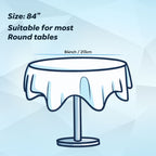 84" Plastic Round Tablecloth - Apple Green