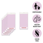 84" Plastic Round Tablecloth - Light Pink