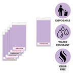 84" Plastic Round Tablecloth - Light Purple