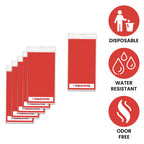 84" Plastic Round Tablecloth - Red