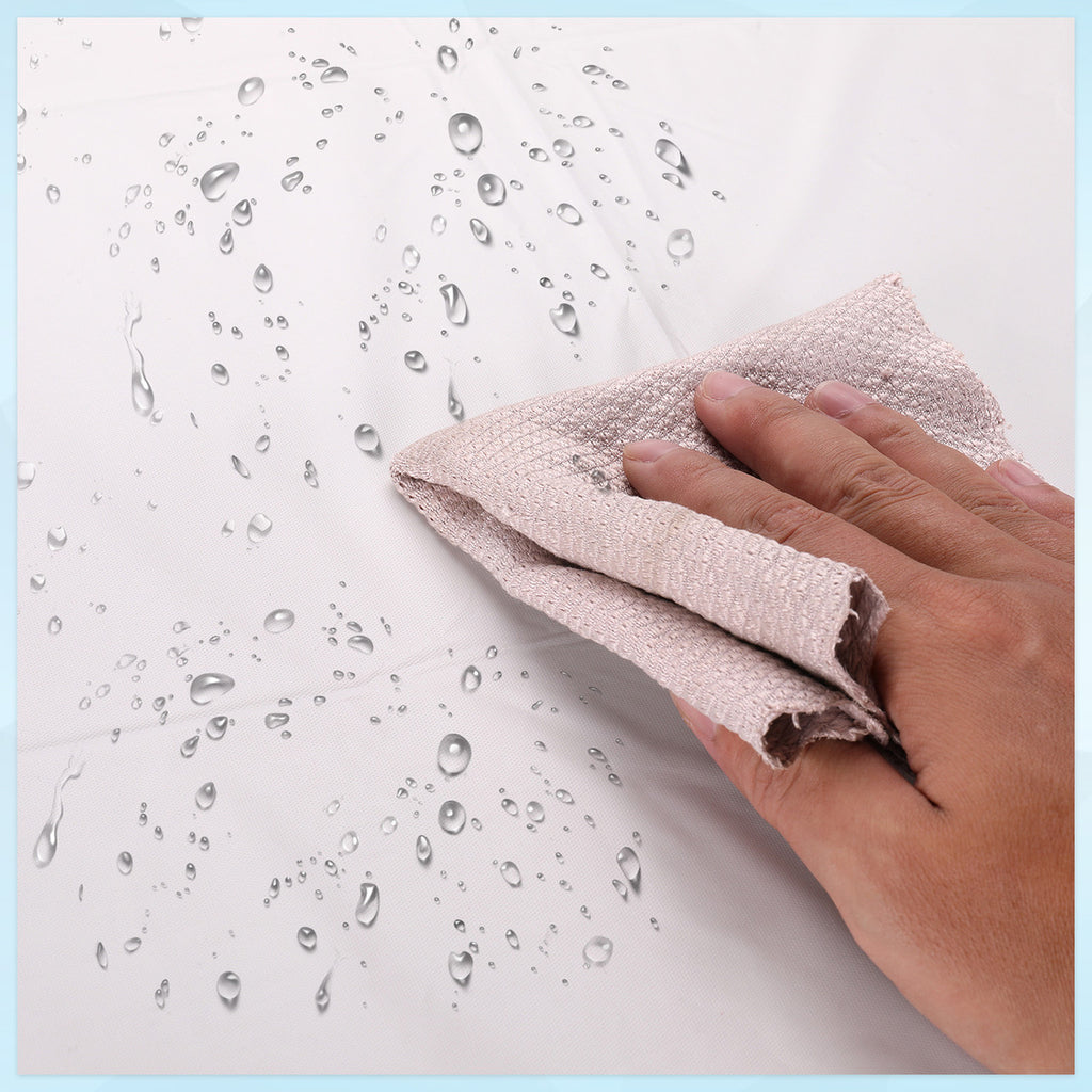 84" Plastic Round Tablecloth - White