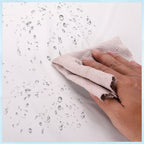 84" Plastic Round Tablecloth - White