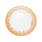 13" Round Charger Plate - Clear with Copper Textured Trim