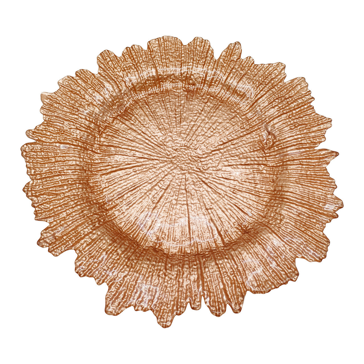 13" Round Charger Plate - Vintage Rose Gold
