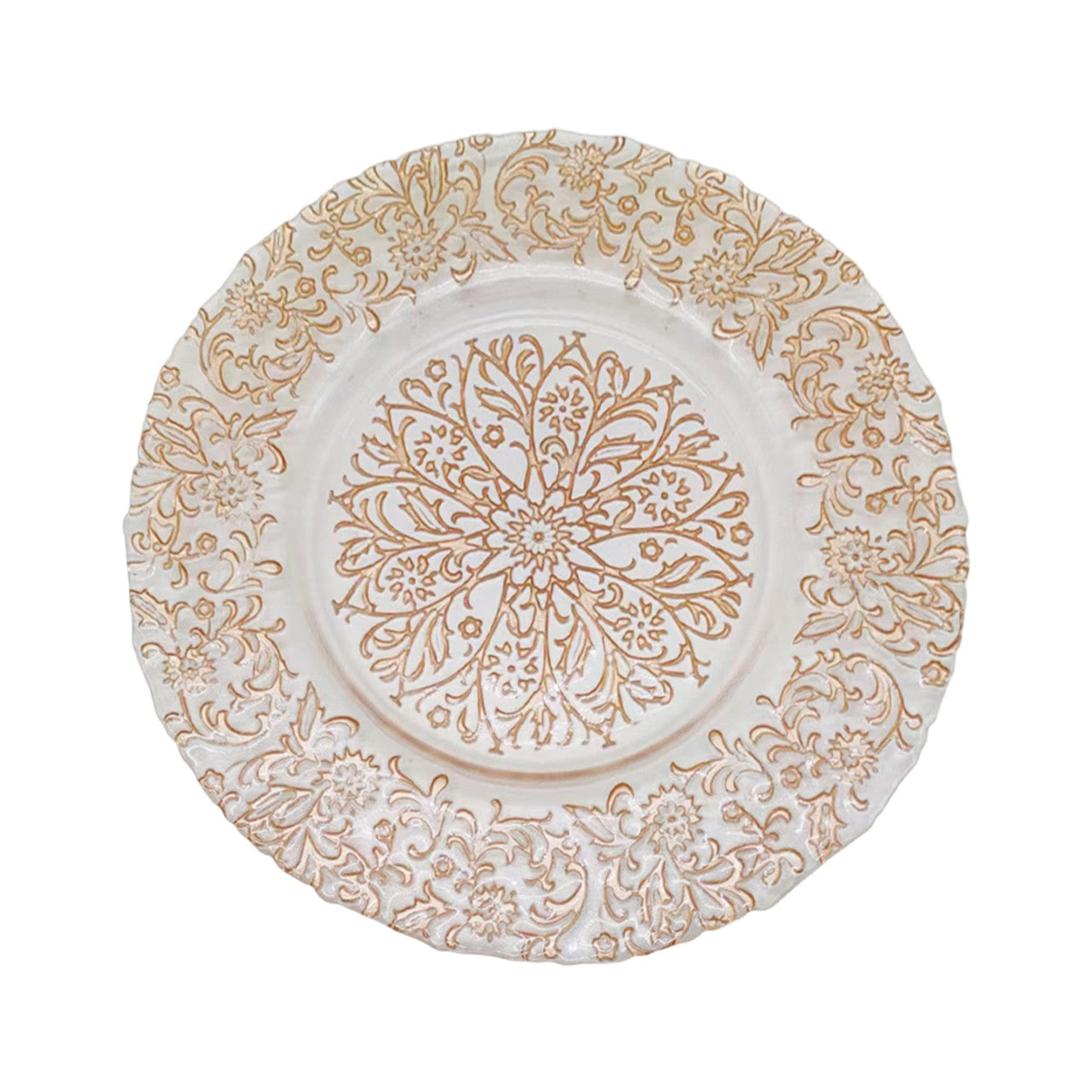 Round Charger Plate - Royal Rose Gold x 6