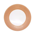 Round Charger Plate - Checkered Rose Gold x 6