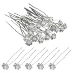 Pearl Flower Hair Pins (Small Pearl) - 10pcs