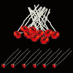 Crystal Hair Pins - 10pcs