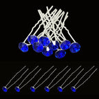 Crystal Hair Pins - 10pcs