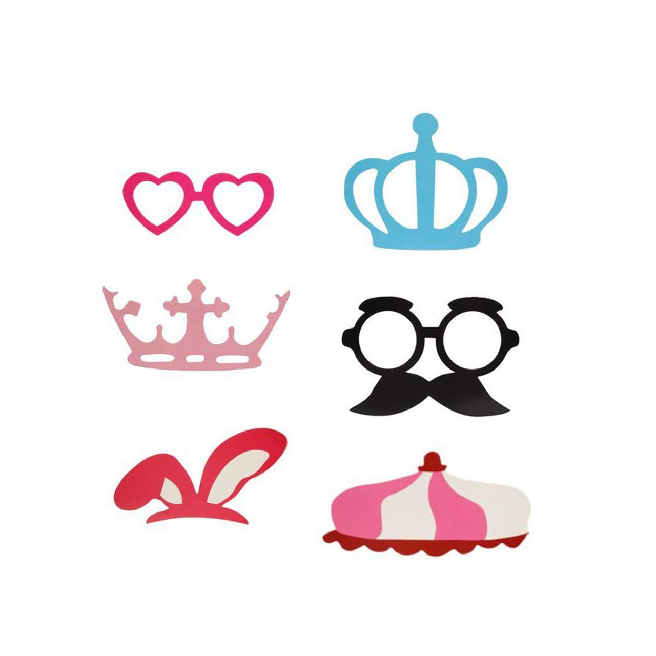 31pc Wedding Photo Booth Cardboard Party Props