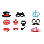 31pc Wedding Photo Booth Cardboard Party Props