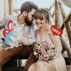 31pc Wedding Photo Booth Cardboard Party Props