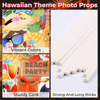 Hawaiian Photo Booth Props - 30pcs