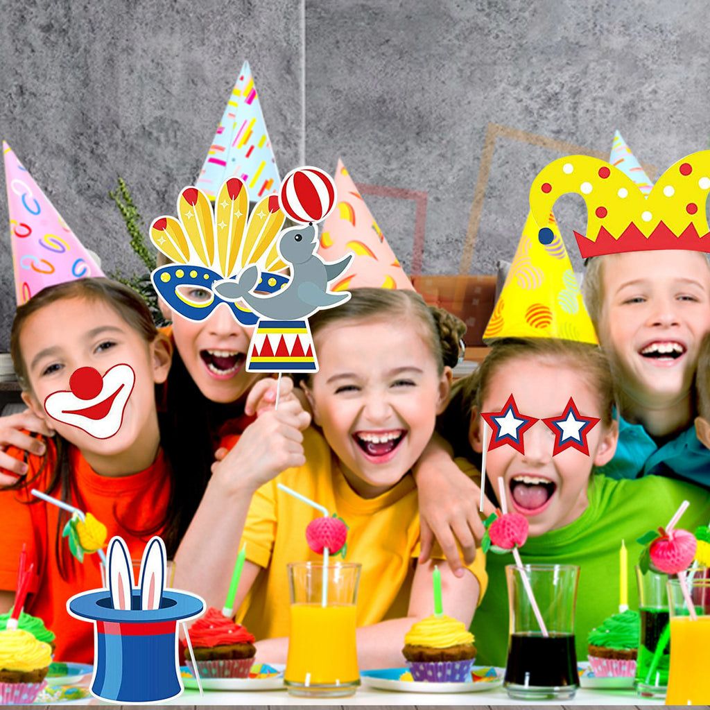 Circus Carnival Party Booth Props - 27pcs