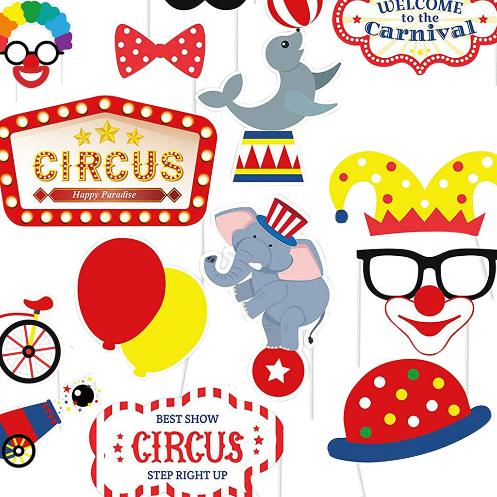 Circus Carnival Party Booth Props - 27pcs