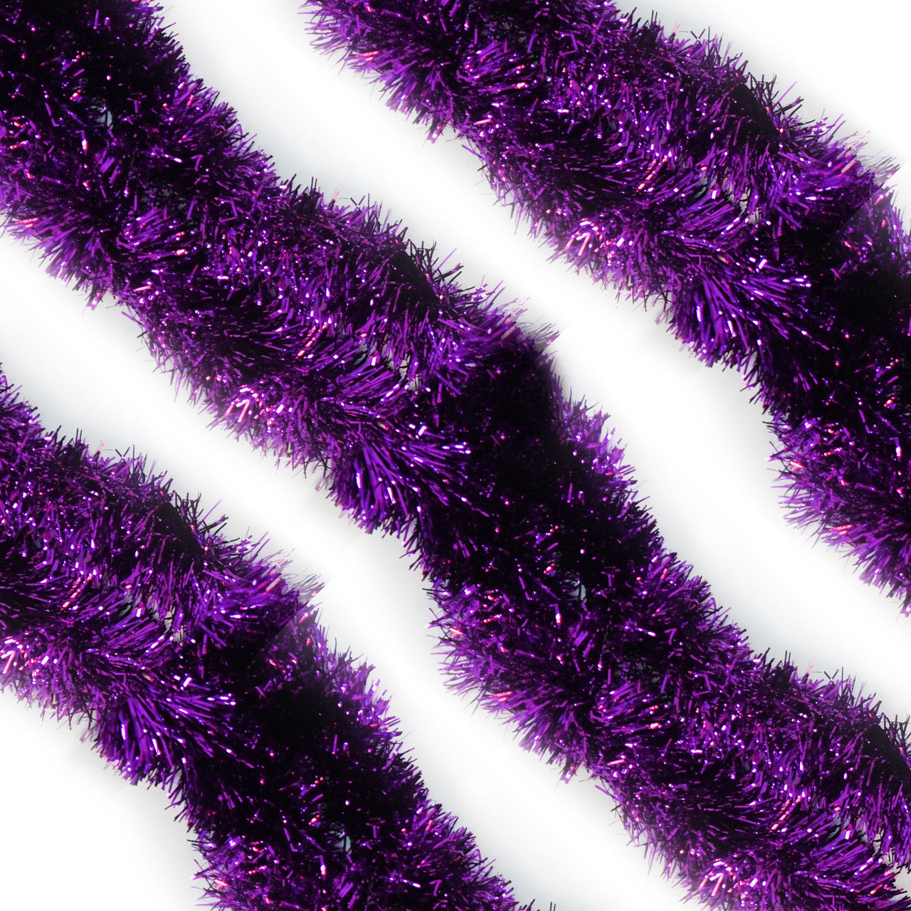 2m Christmas Tinsel Garland - Purple