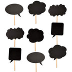 10pc Write-On Speech Bubbles Photo Booth Cardboard Party Props