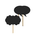 10pc Write-On Speech Bubbles Photo Booth Cardboard Party Props