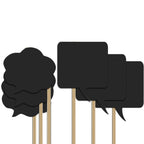 10pc Write-On Speech Bubbles Photo Booth Cardboard Party Props