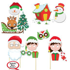 Merry Christmas Selfie Photo Booth Props - 16Pcs