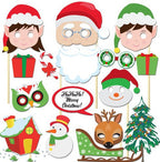 Merry Christmas Selfie Photo Booth Props - 16Pcs