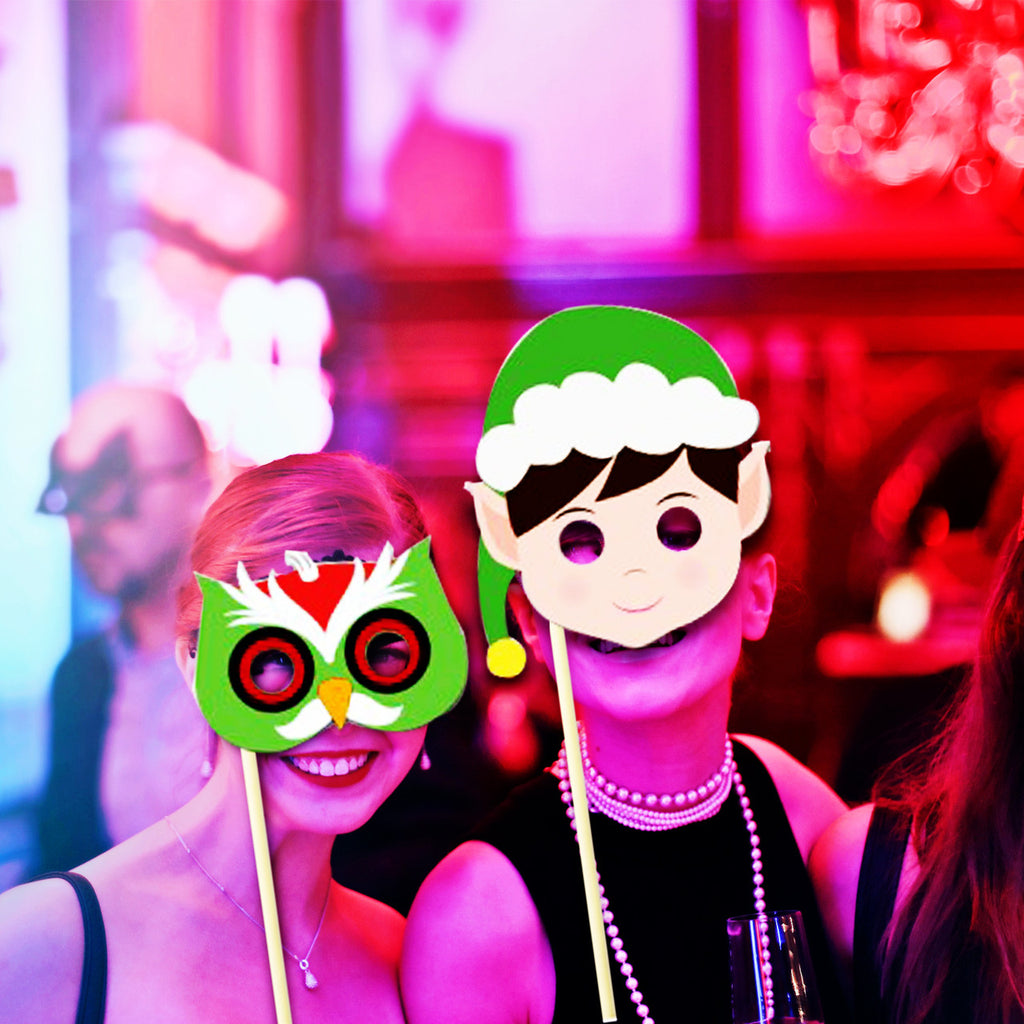 Merry Christmas Selfie Photo Booth Props - 16Pcs
