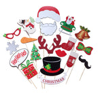 Merry Christmas Selfie Photo Booth Props - 19pcs