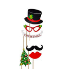 Merry Christmas Selfie Photo Booth Props - 19pcs