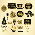 18th Birthday Party Photo Booth Props - 21Pcs