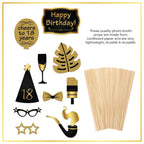 18th Birthday Party Photo Booth Props - 21Pcs