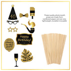 40th Birthday Photo Party Booth Props - 21Pcs