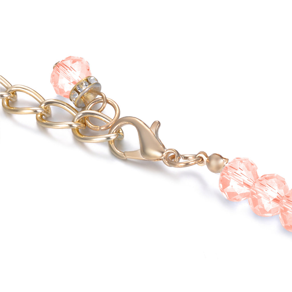 Baby Pink Beaded Belt