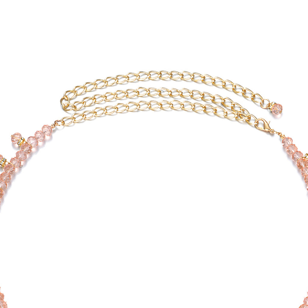 Baby Pink Beaded Belt