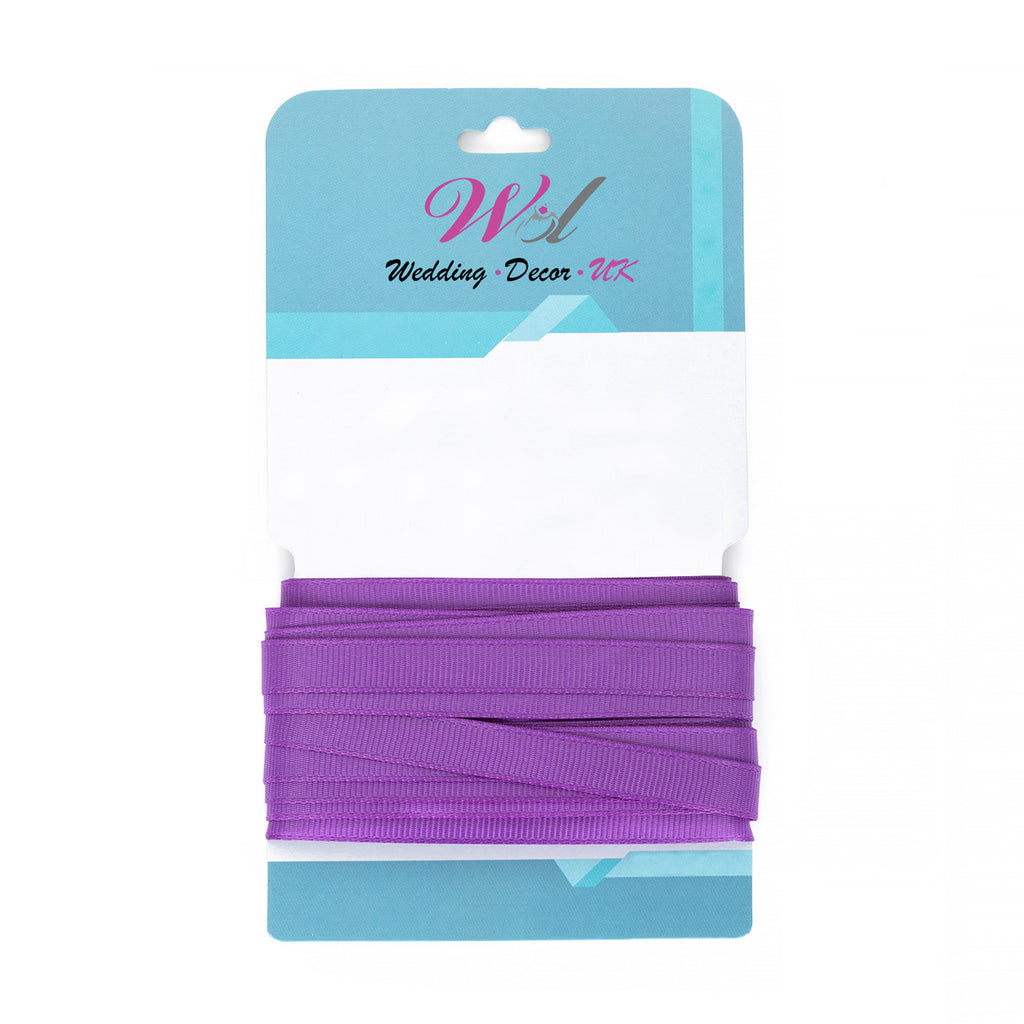 Double Sided Grosgrain Ribbon - Purple