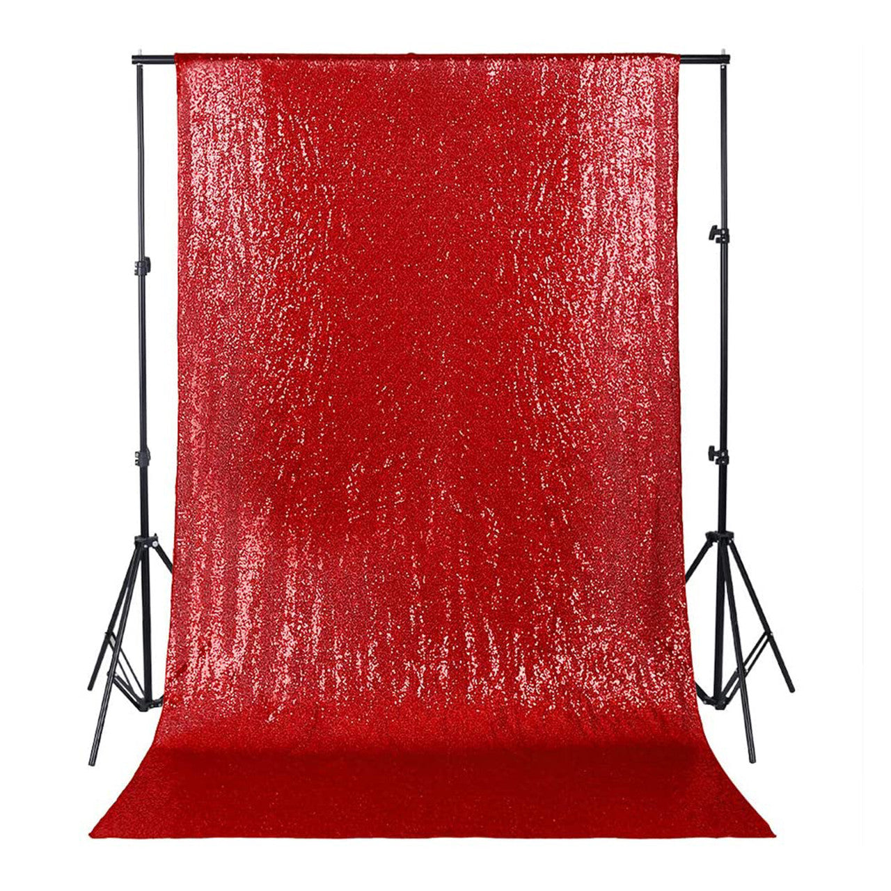 4ft x 9ft Sequin Backdrop Photography - Red