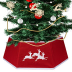 Christmas Tree Skirt Base Cover - Red