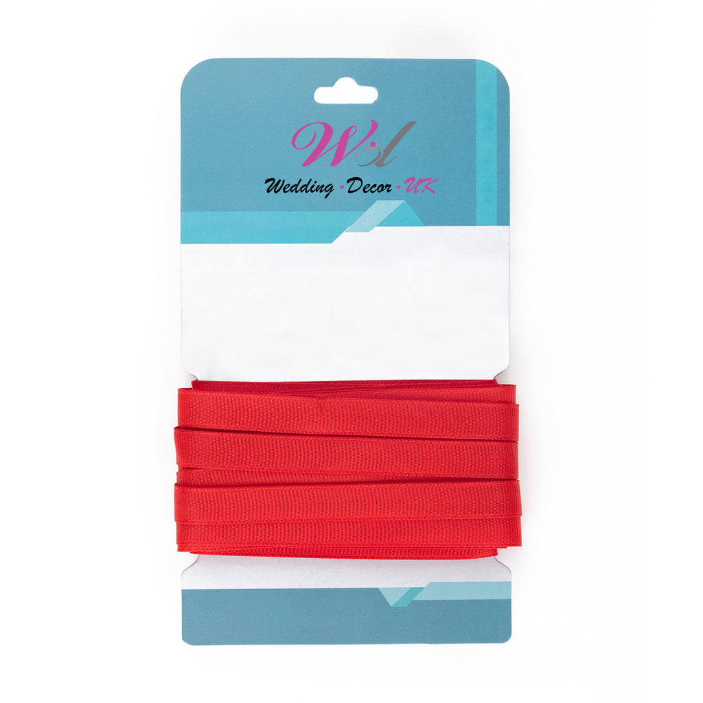 Double Sided Grosgrain Ribbon - Red
