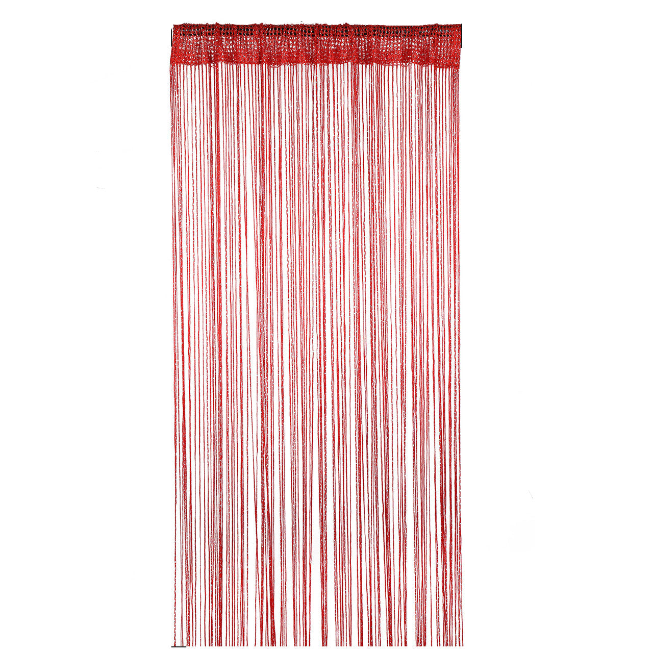 String Curtain Panel - Red