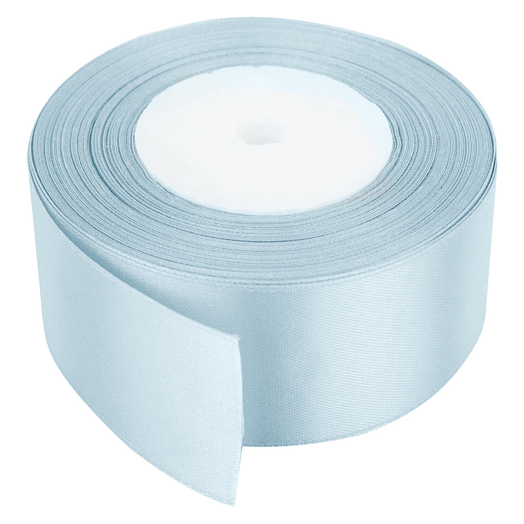 25m Double Sided Satin Ribbon - Sky Blue