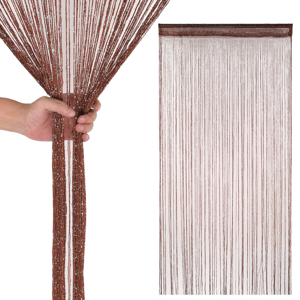 String Curtain Panel - Dark Burgundy