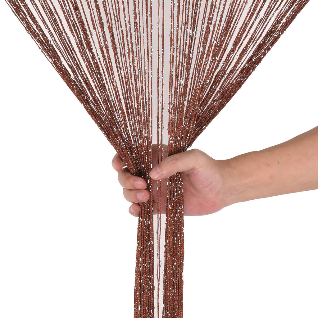 String Curtain Panel - Dark Burgundy