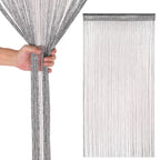 String Curtain Panel - Dark Silver