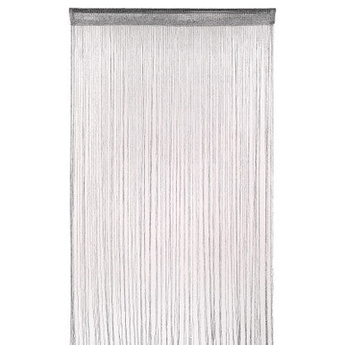 String Curtain Panel - Dark Silver