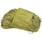 Shiny String Curtain Panel - Apple Green